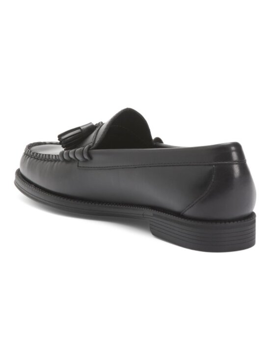 GH BASS Men\'s Leather Lennox Easy Weejun Tassel Loafers